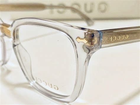 clear frame gucci glasses.